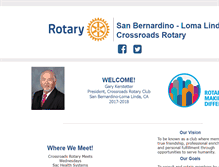 Tablet Screenshot of crossroadsrotary.net